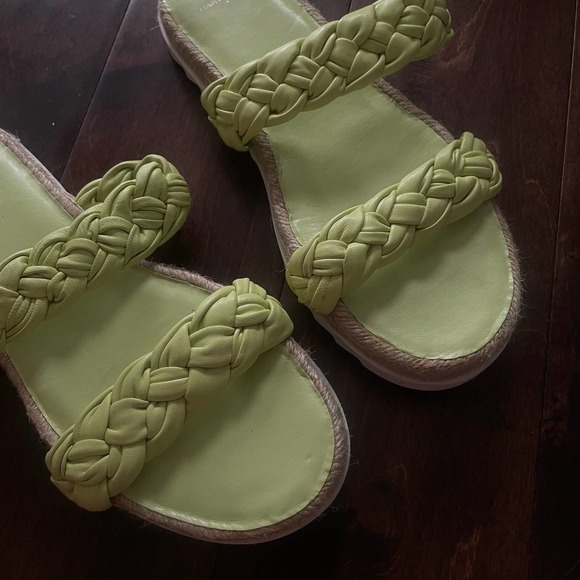 new marc fisher braided green Jaimee sandals size 8.5 - Picture 3 of 3